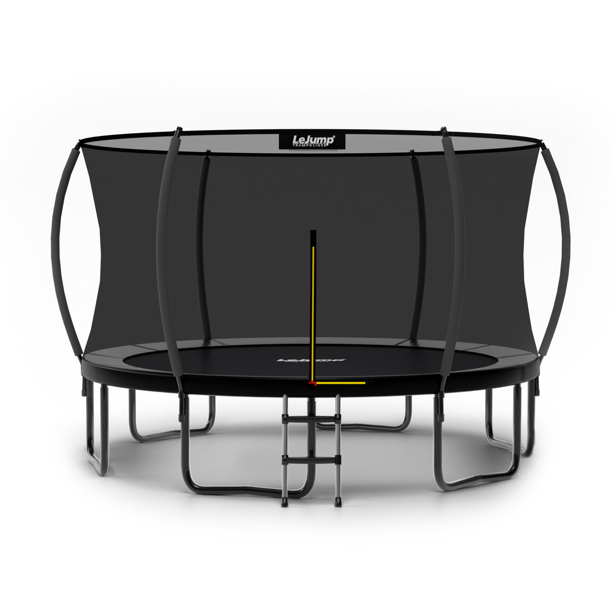 Lejump 366cm/305cm Durchmesser Trampolin mit 8 Stangen, für Outdoor,Fitness und den Garten, mit Sicherheitnetz