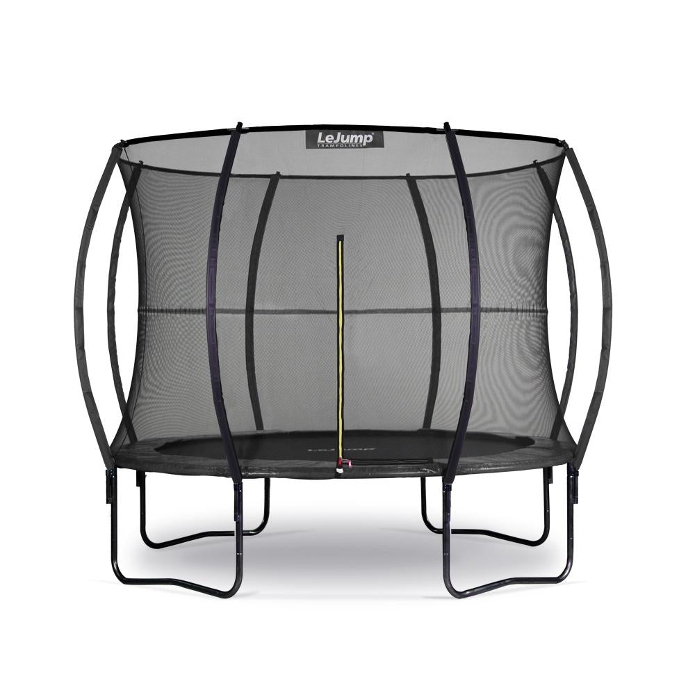 Lejump 366cm/305cm Durchmesser Trampolin mit 8 Stangen, für Outdoor,Fitness und den Garten, mit Sicherheitnetz
